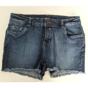 Dark Blue Faded Jean Women Shorts Sz 7